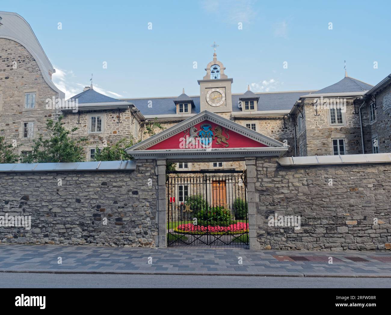 The Old Saint-Sulpice Seminary in old Montreal. Quebec,Canada Stock Photo