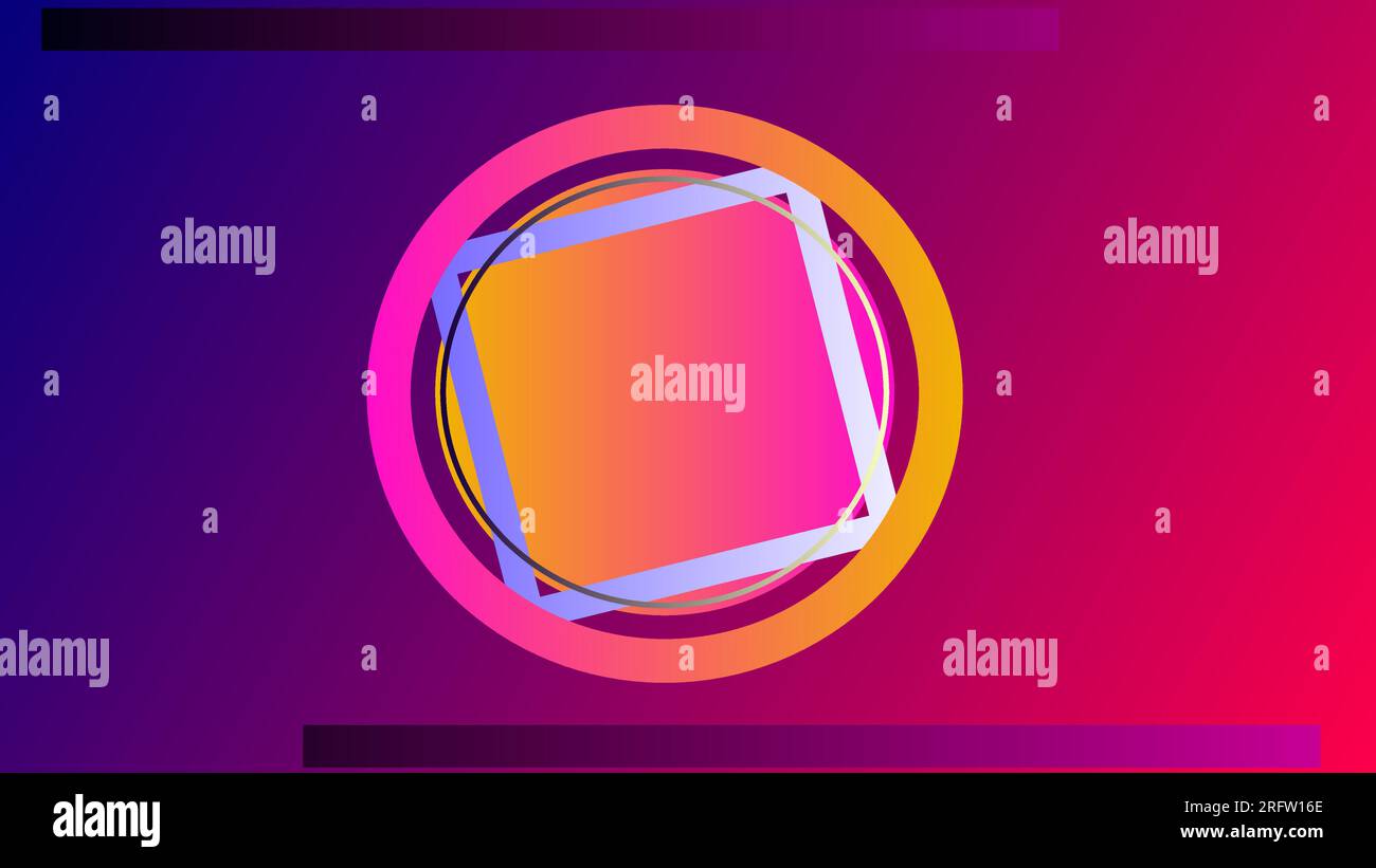 Geometric text placeholder twilight gradient background. Stock Vector