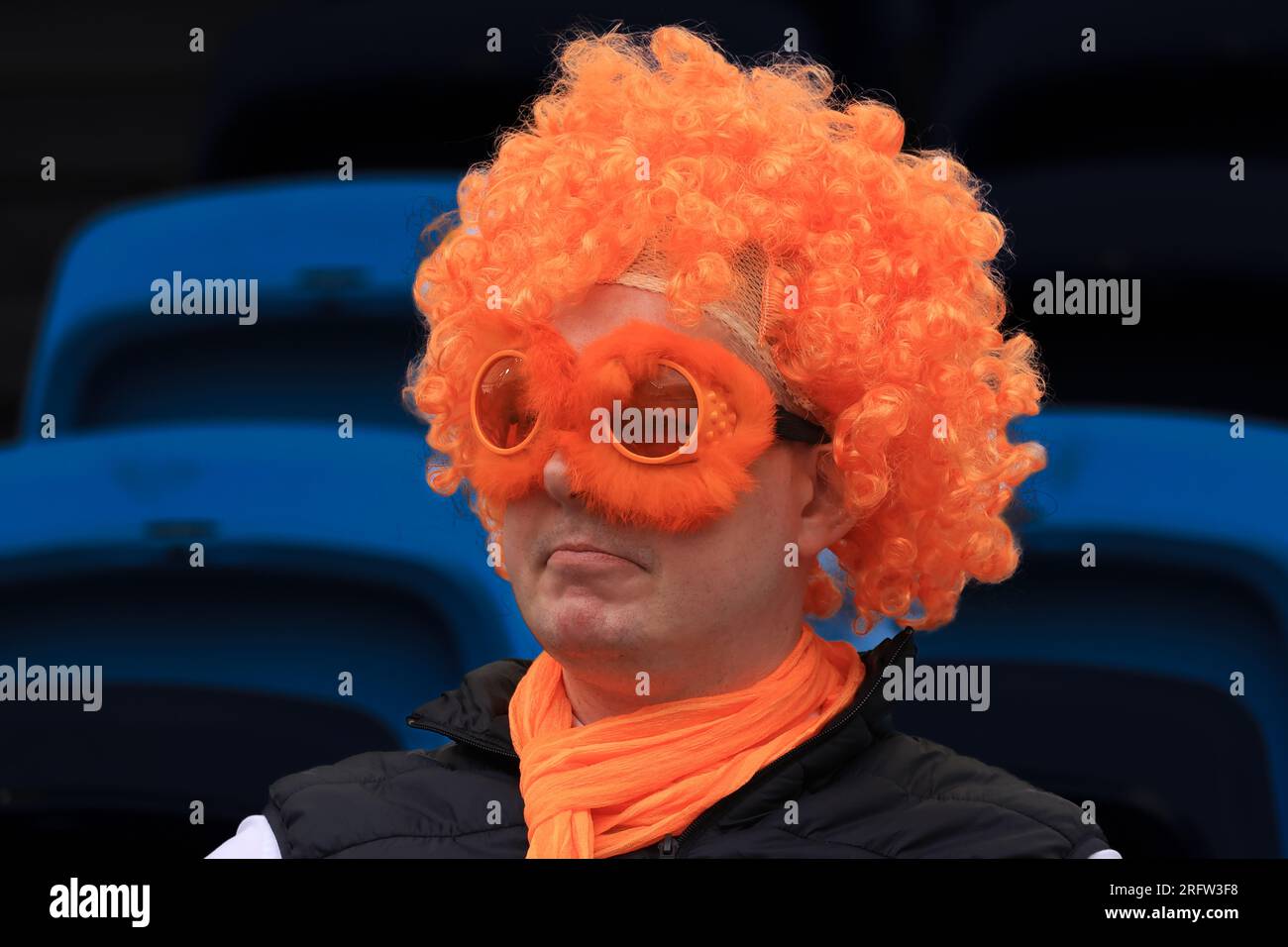 Sydney, Australia. 06th Aug, 2023. A Netherlands fan is seen ahead of the FIFA Women's World Cup 2023 Round of 16 soccer match between the Netherlands and South Africa at Sydney Football Stadium in Sydney, Sunday, August 6, 2023. (AAP Image/Mark Evans) NO ARCHIVING, EDITORIAL USE ONLY Credit: Australian Associated Press/Alamy Live News Stock Photo