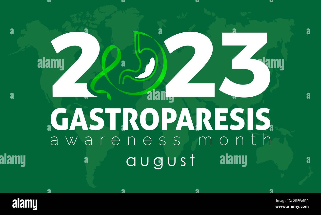 2023 Concept Gastroparesis Awareness Month vector design illustration