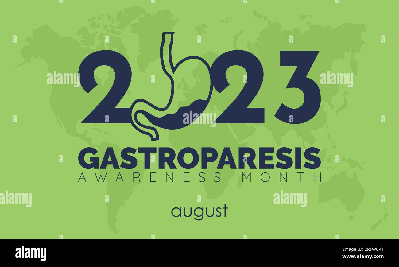 2023 Concept Gastroparesis Awareness Month vector design illustration