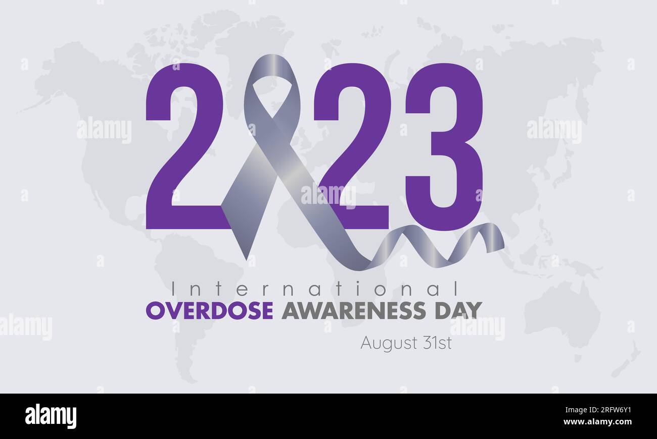 2023 Concept International Overdose Awareness Day Vector Design ...