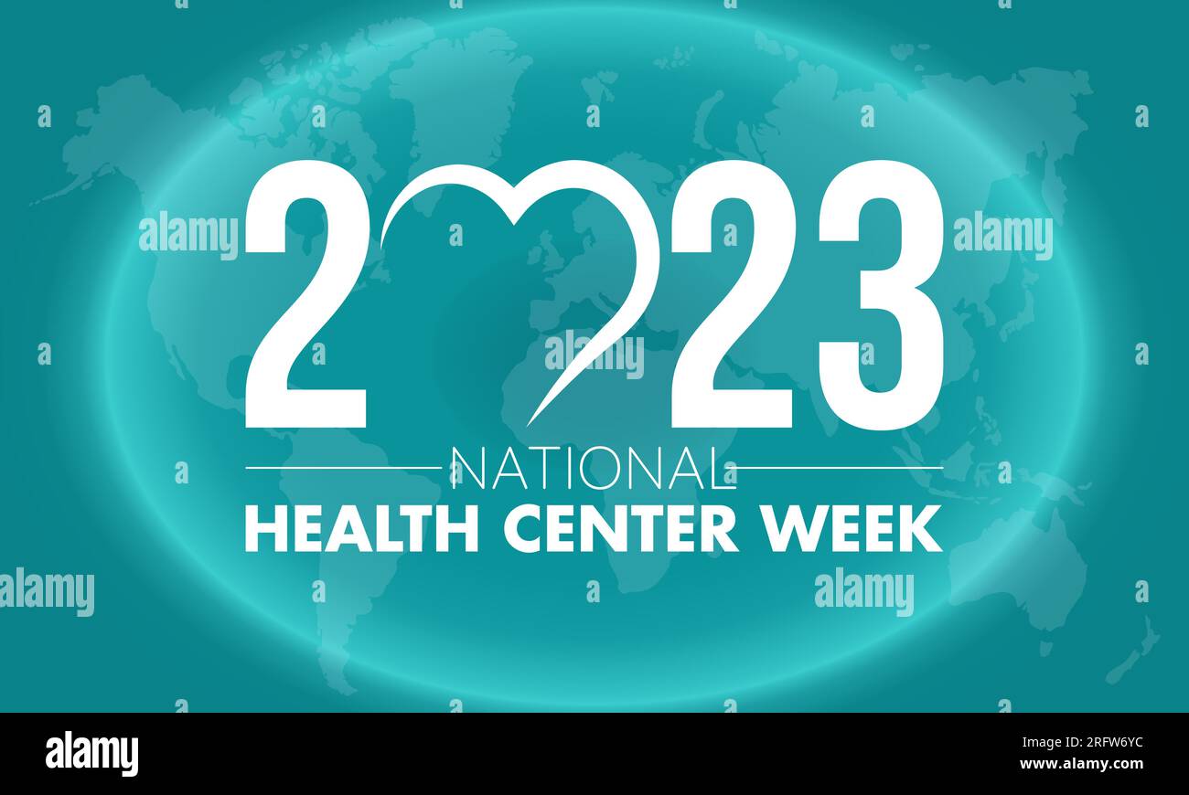 2023 Concept National Health Center Week vector design illustration. Health care concept for life, pandemic or medical emergency Stock Vector