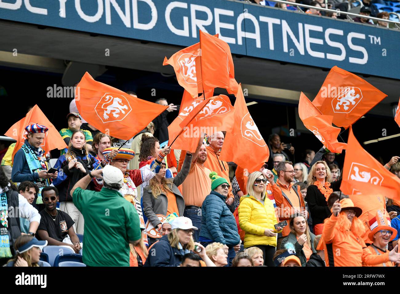 6th August 2023; Sydney Football Stadium, Sydney, NSW, Australia FIFA Womens World Cup Round of 16 Football, Netherlands versus South Africa; Netherlands fans before the game Credit Action Plus Sports Images/Alamy Live