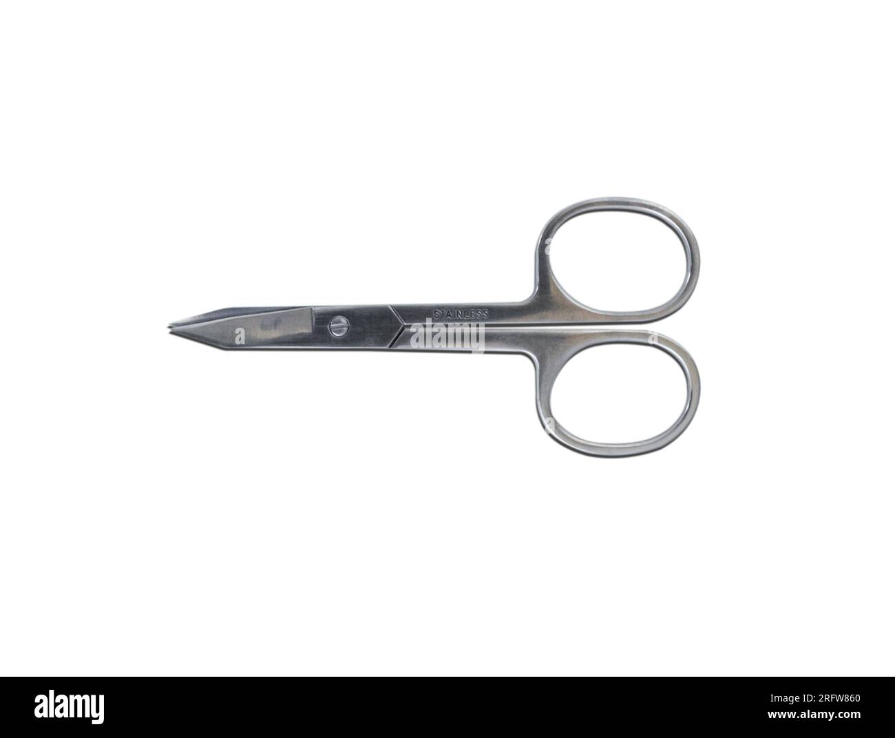 Scissors isolated on white background, after some edits Stock Photo - Alamy