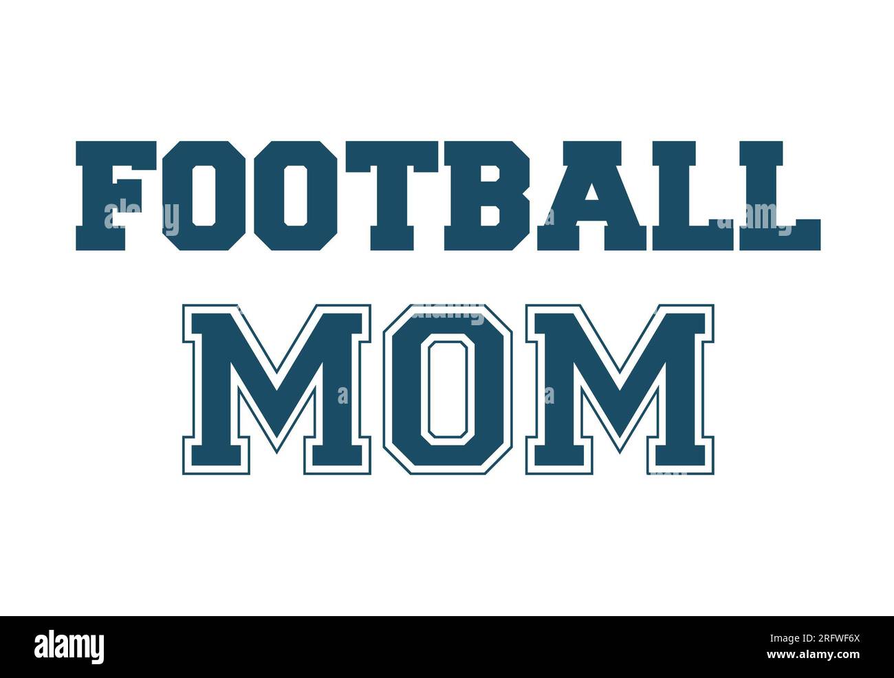 Football mom on white background. Isolated illustration Stock Photo Alamy
