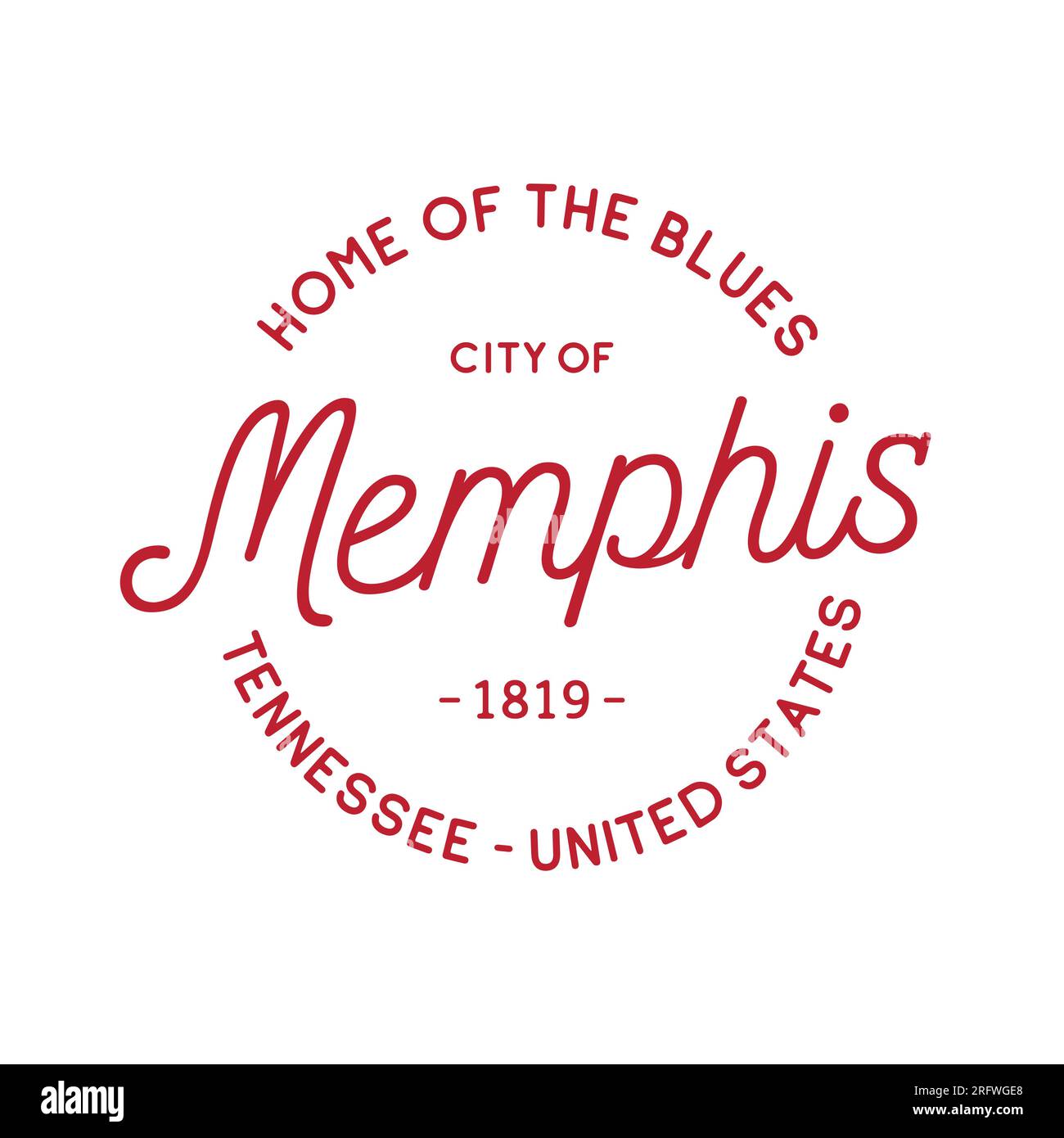 Memphis, Tennessee Vector design template. Memphis logotype. Vector and