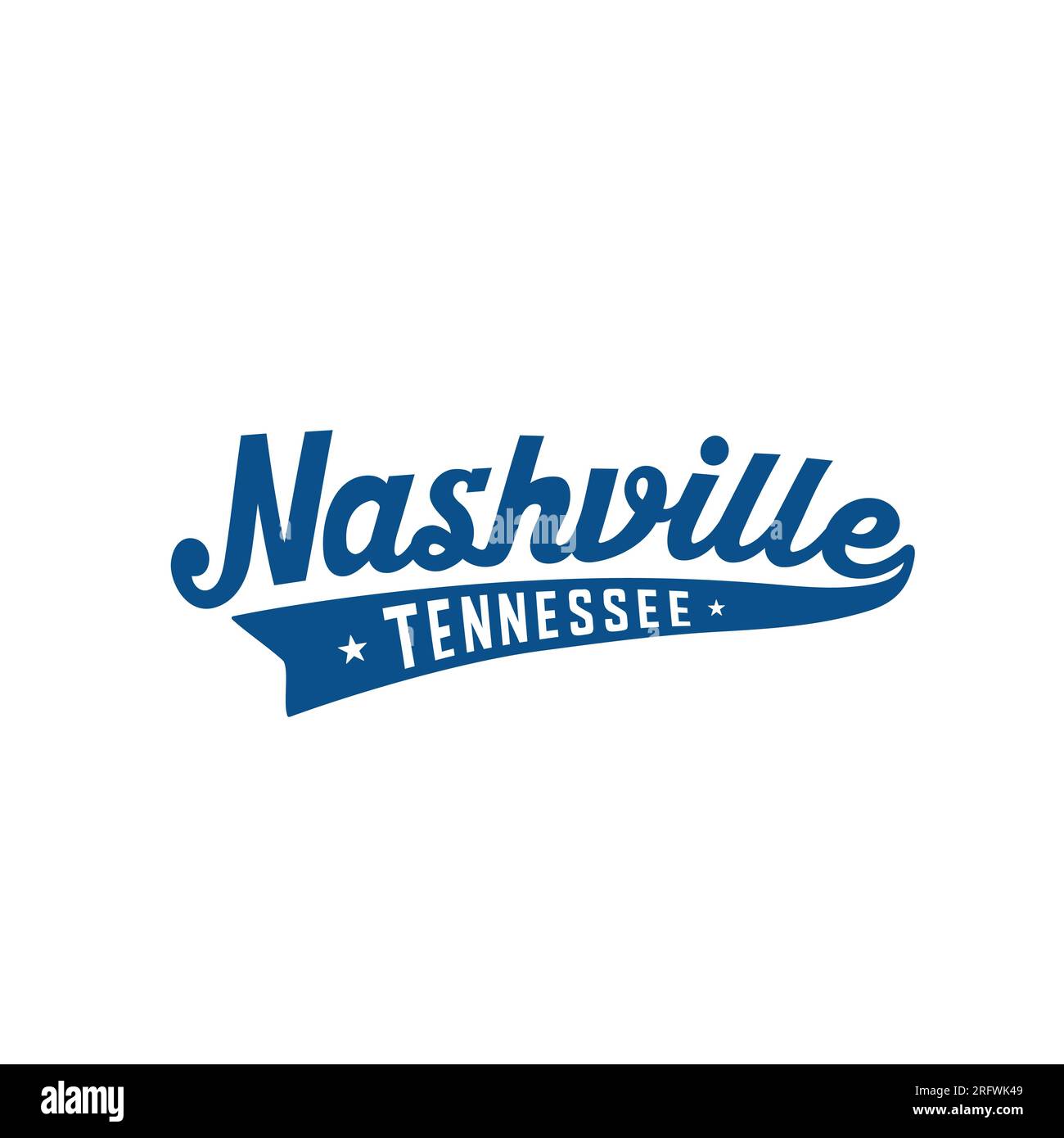 Nashville lettering design. Nashville, Tennessee typography design