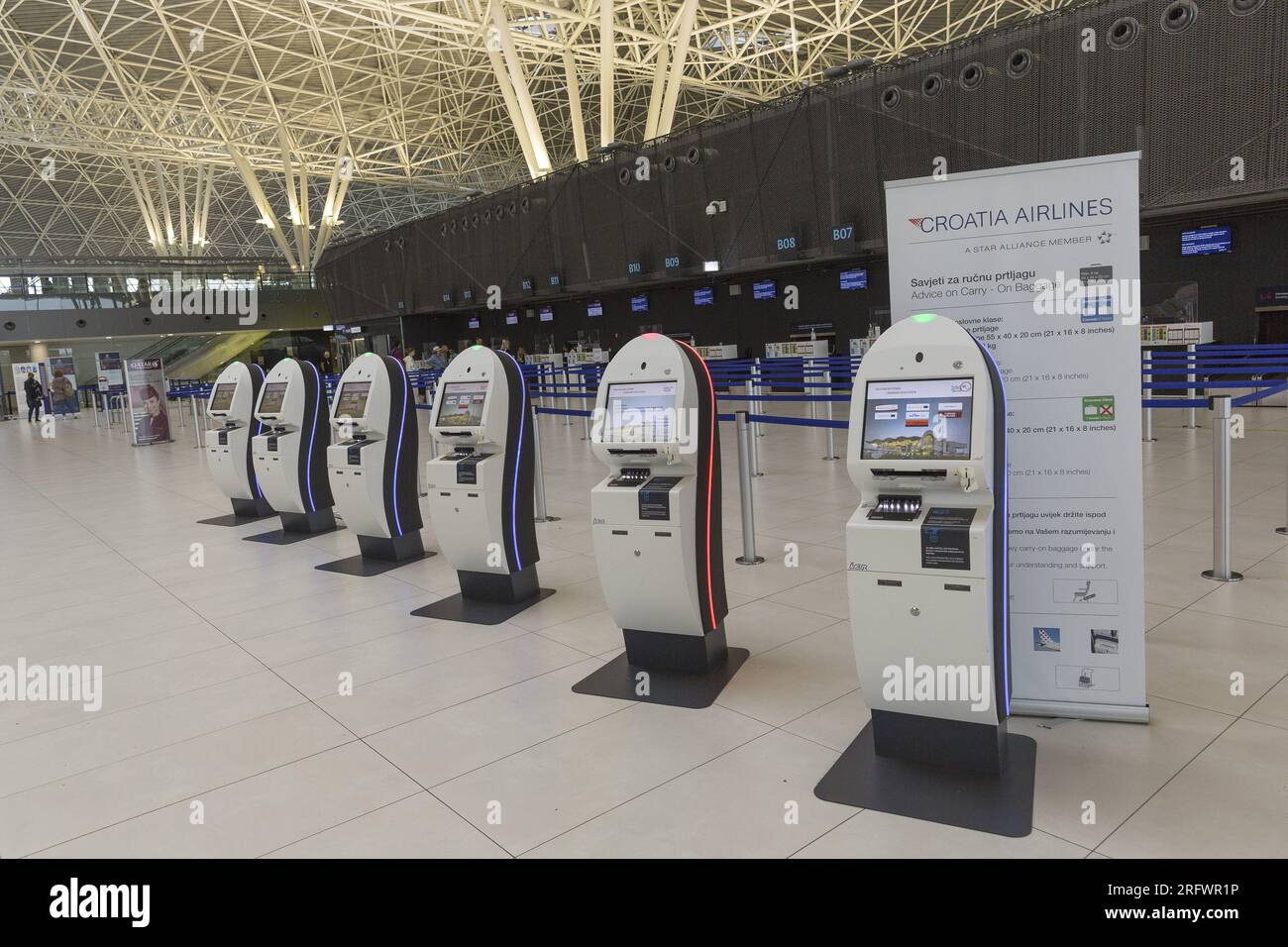 Zagreb airport Stock Photo