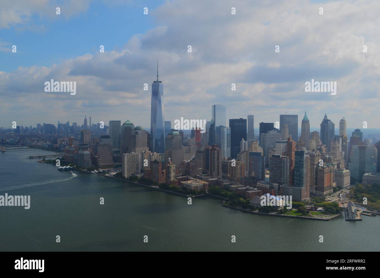 Aerial image of New York and the Hudson River Stock Photo - Alamy