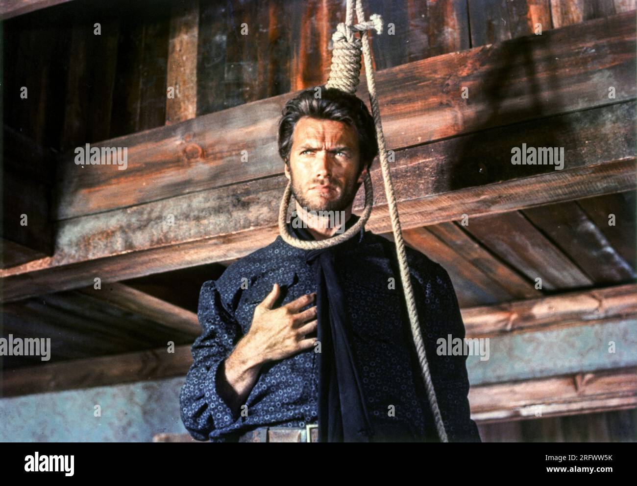 The Good, the Bad and the Ugly  Clint Eastwood hanging scene Stock Photo