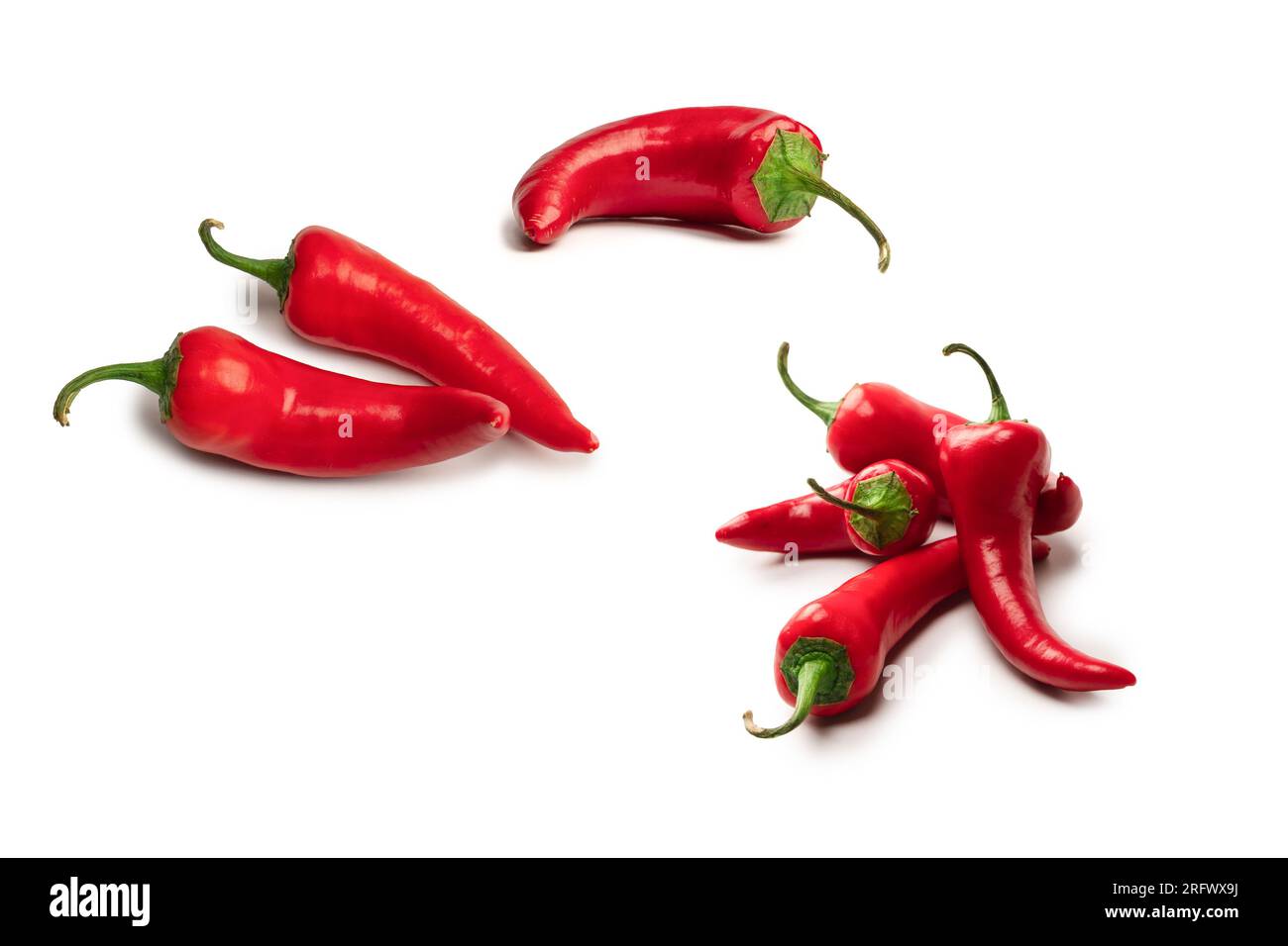 Red hot chili pepper isolated on a white background Stock Photo - Alamy