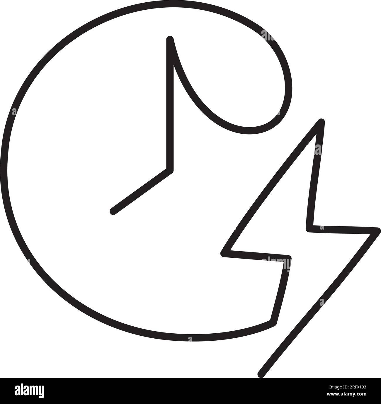 Quick Appointment one line icon. Simple one line vector icon Stock Vector