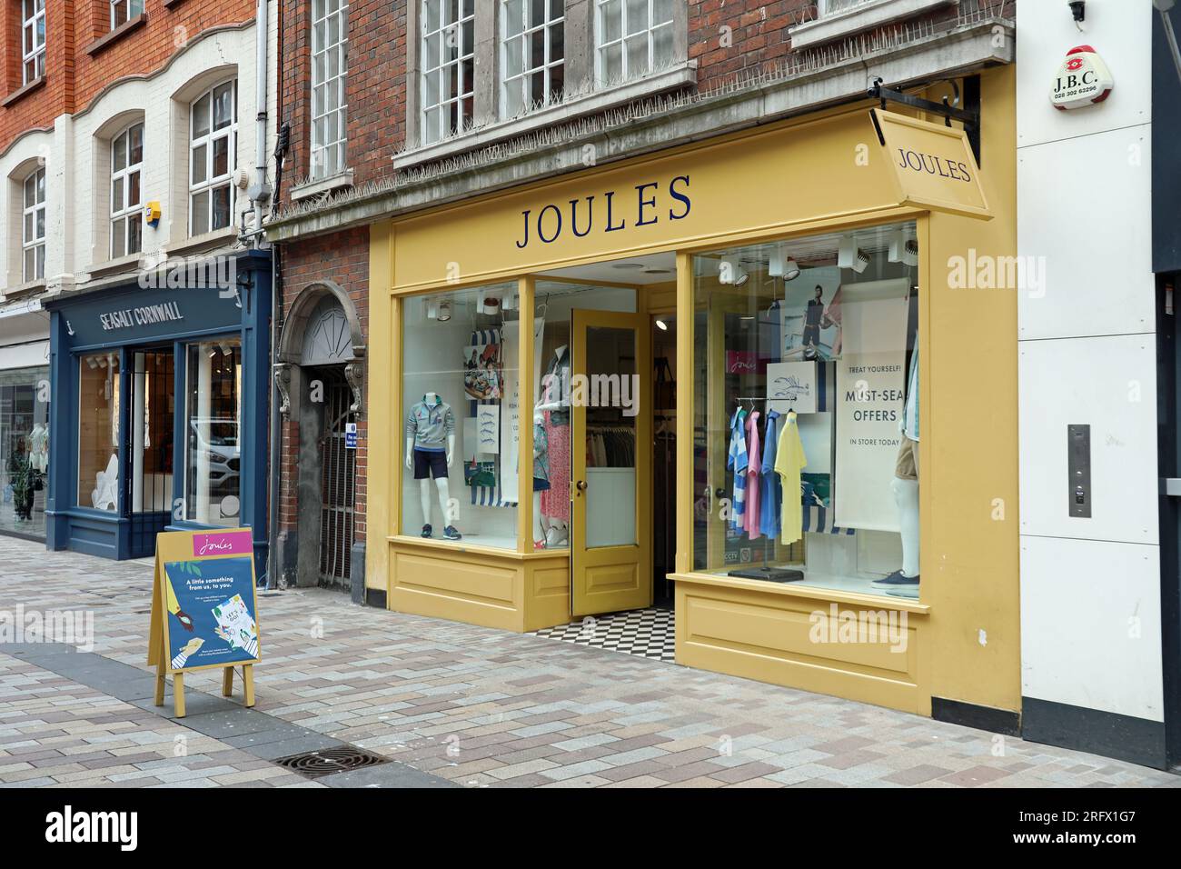 Arthur Street in the city centre of Belfast Stock Photo Alamy