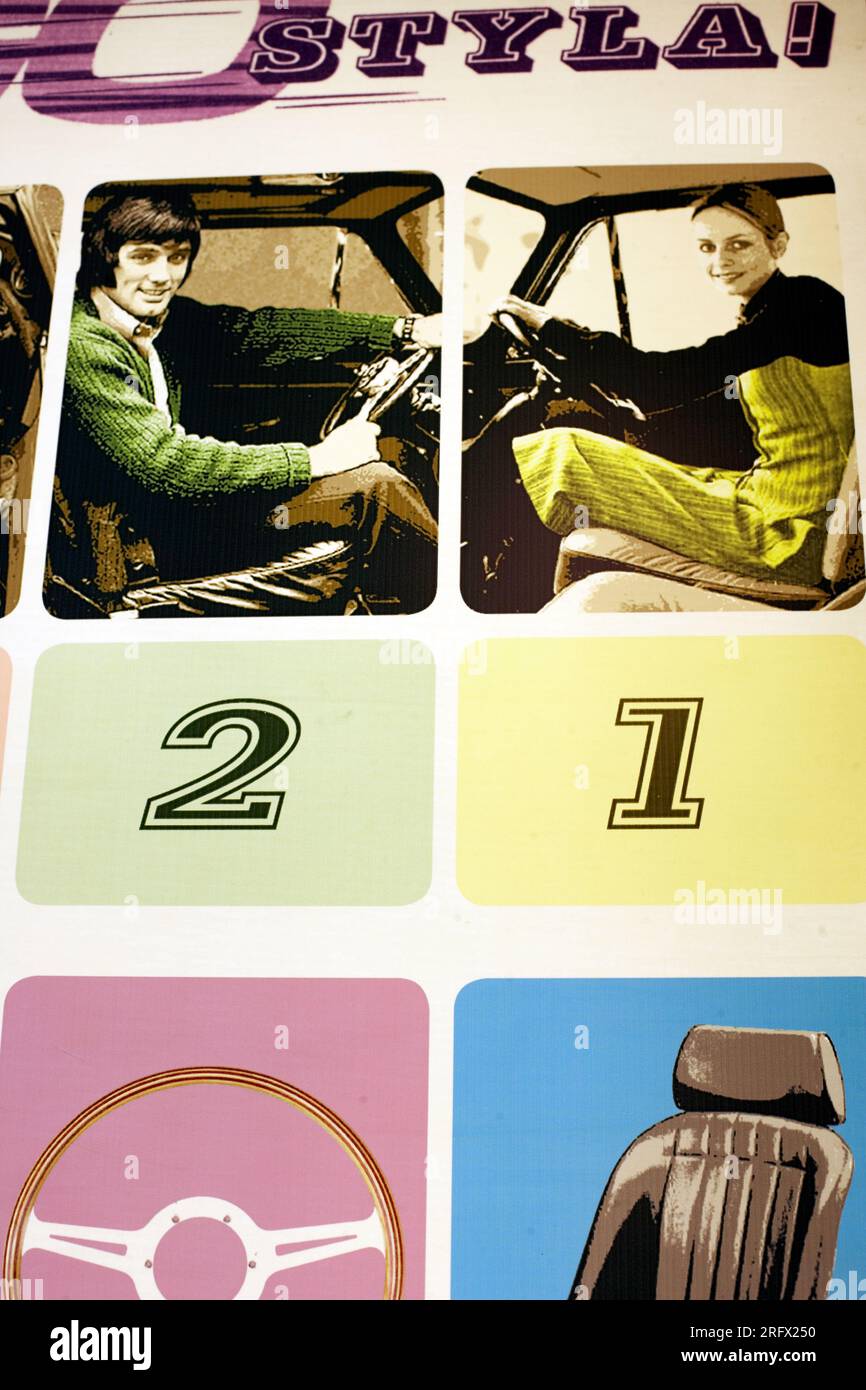 Vintage Car Sales Brochure Stock Photo Alamy