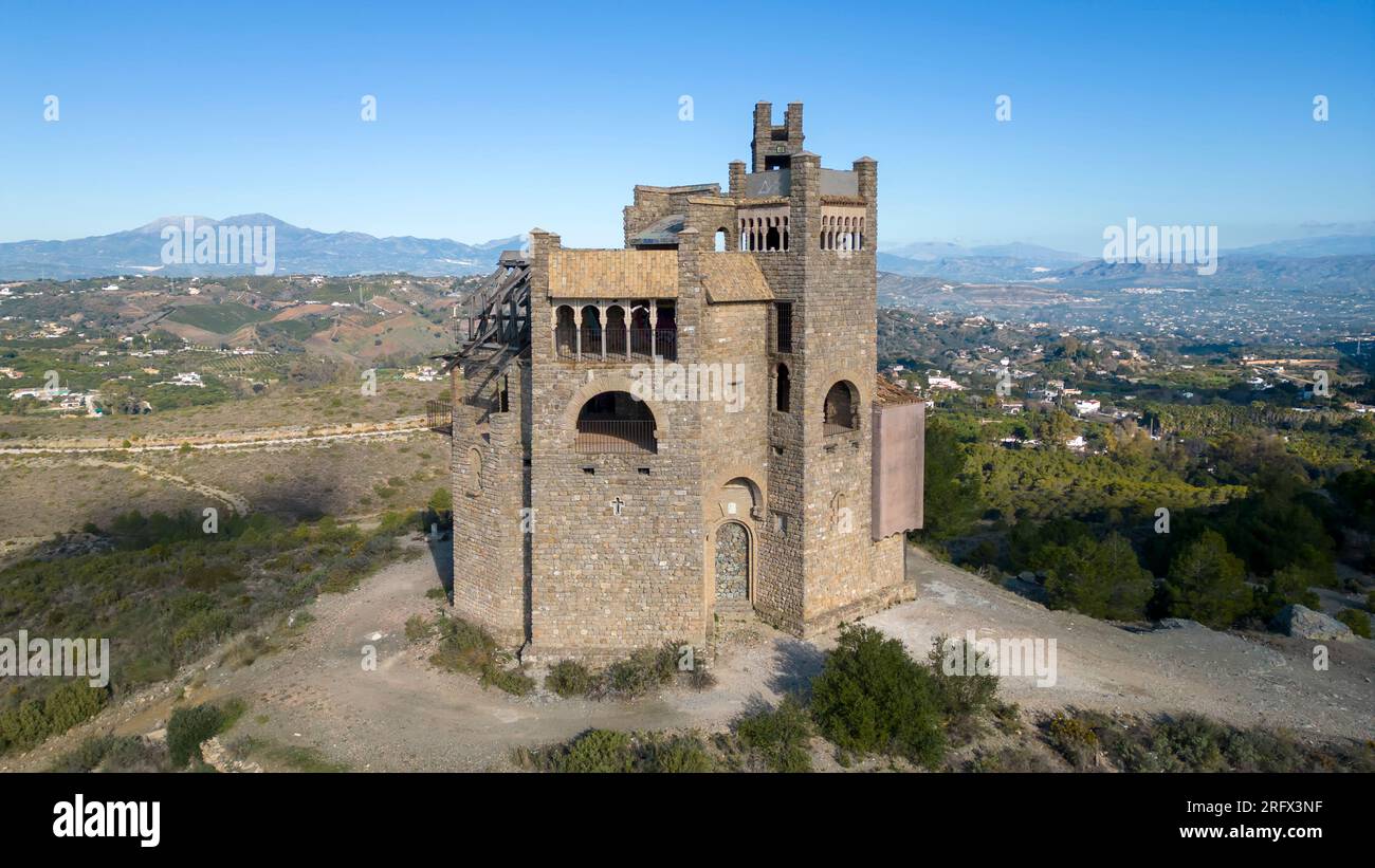 La Mota Castle in Alhaurín el Grande in the province of Malaga, Spain. Stock Photo