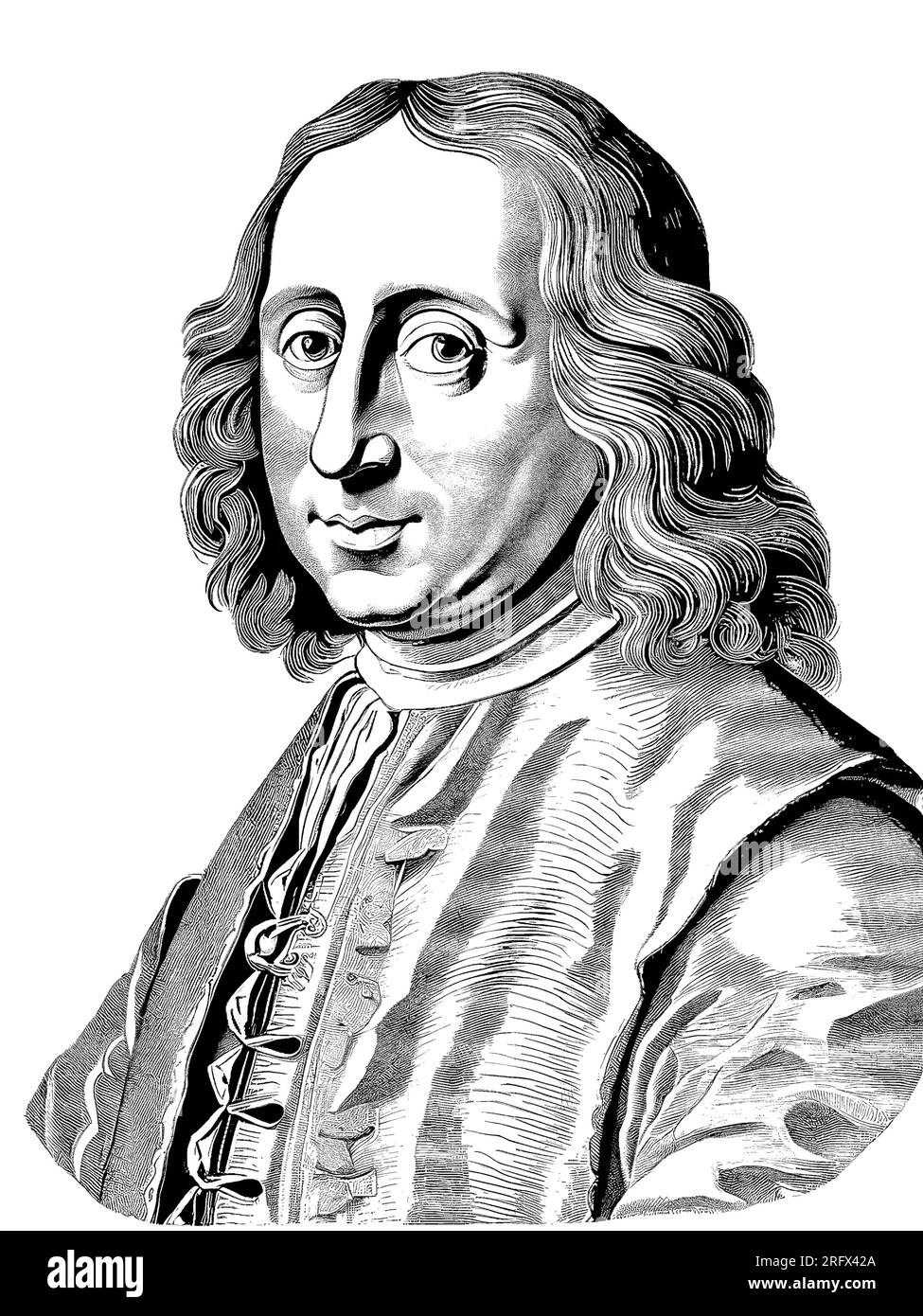 Blaise pascal portrait Stock Vector Images - Alamy