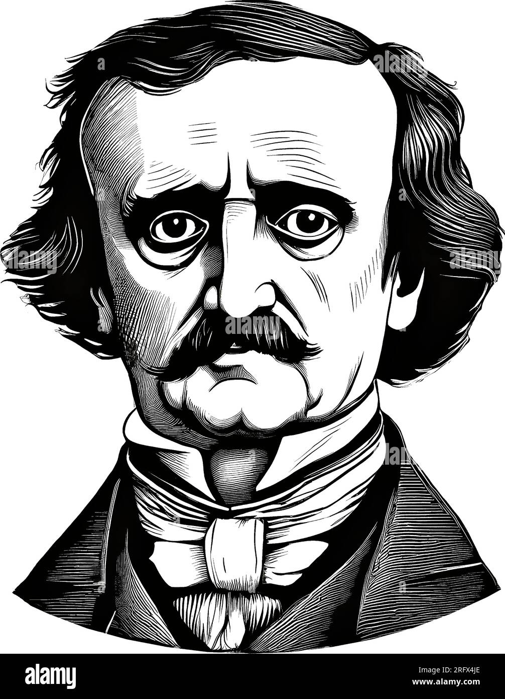 Edgar allan poe the raven Black and White Stock Photos & Images Alamy