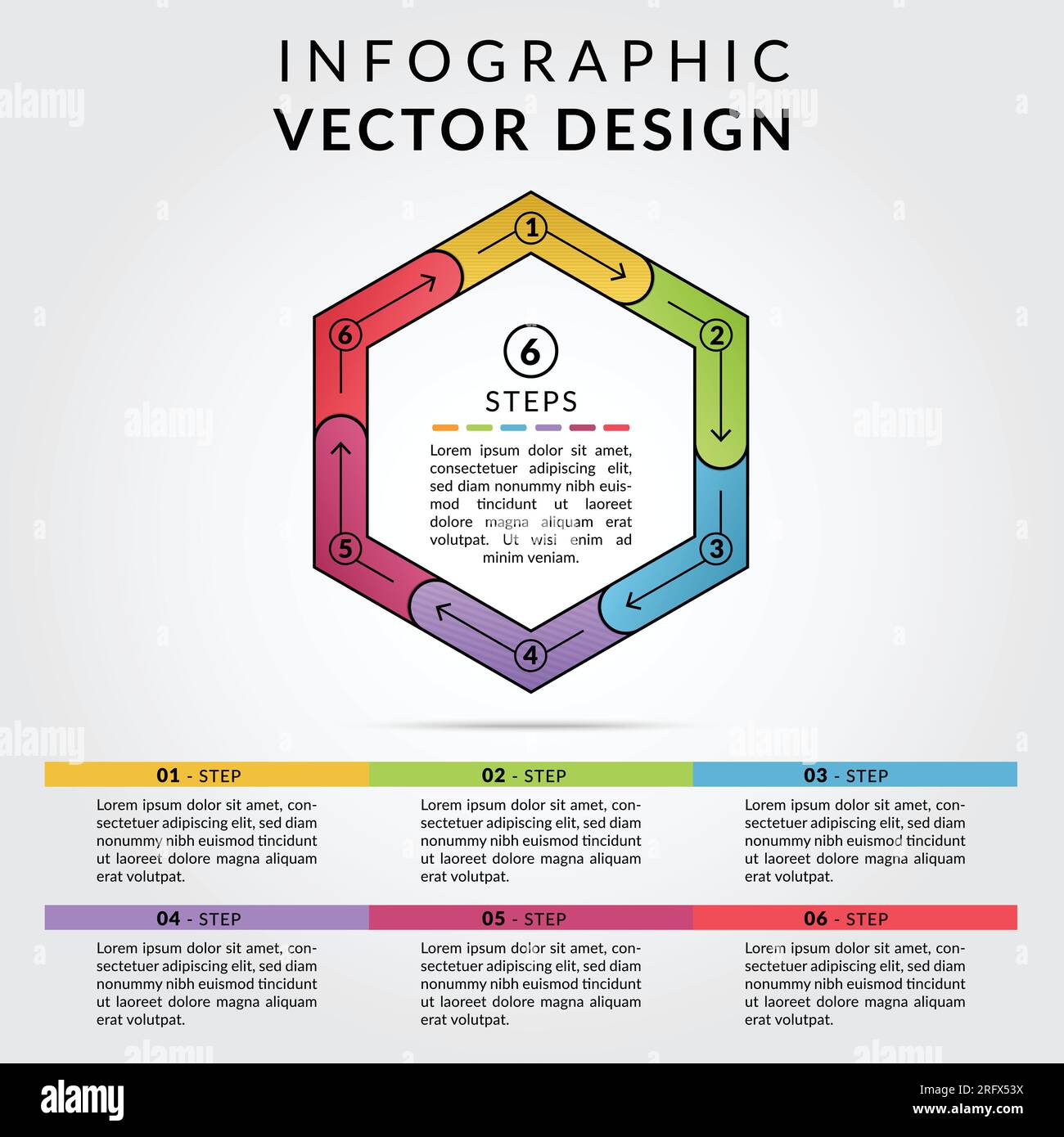 Light crossing infographics template with six diversity options in various  colors. Multipurpose infographic template with several branchings on light  Stock Vector Image & Art - Alamy