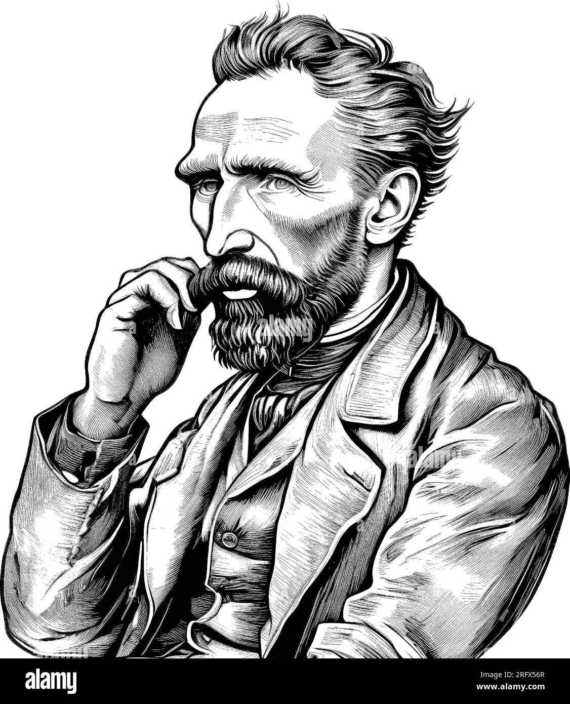 Vincent van Gogh, Vincent Willem van Gogh Stock Vector Image & Art - Alamy 
