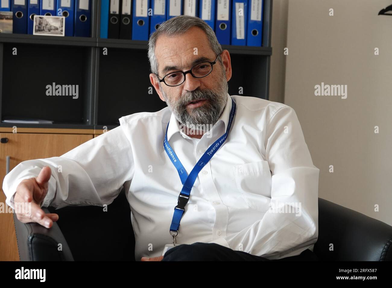 Tiflis Georgia 08th May 2023 Greek Diplomat Dimitrios Karabalis Is tiflis-georgia-08th-may-2023-greek-diplomat-dimitrios-karabalis-is