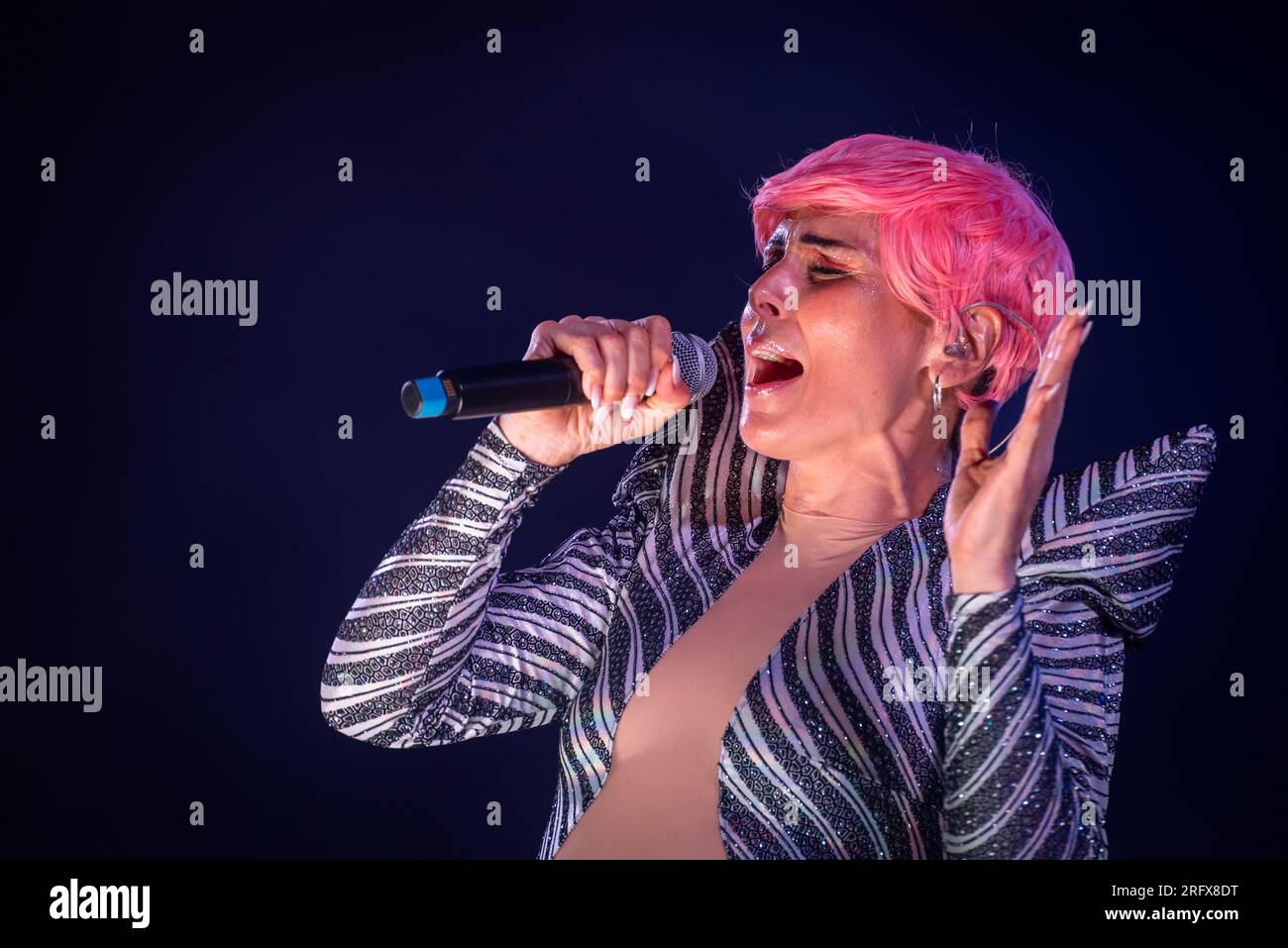 Barcelona, Spain; July 15, 2023: Rosa Lopez during her performance at ...