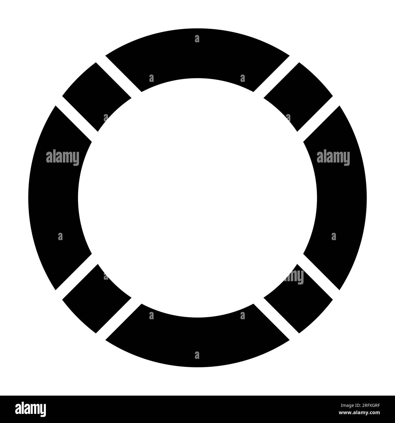 Float lifeguard isolated icon vector Black and White Stock Photos ...