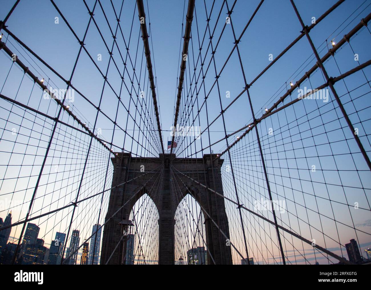 Capture the majestic allure of the Brooklyn Bridge, an architectural(03)