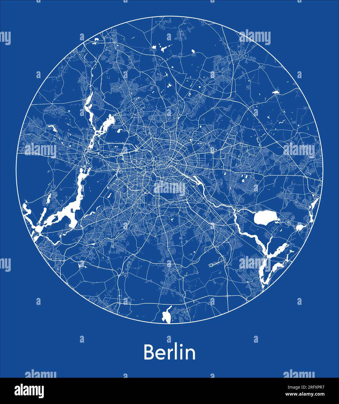 Berlin map Stock Vector Images - Alamy
