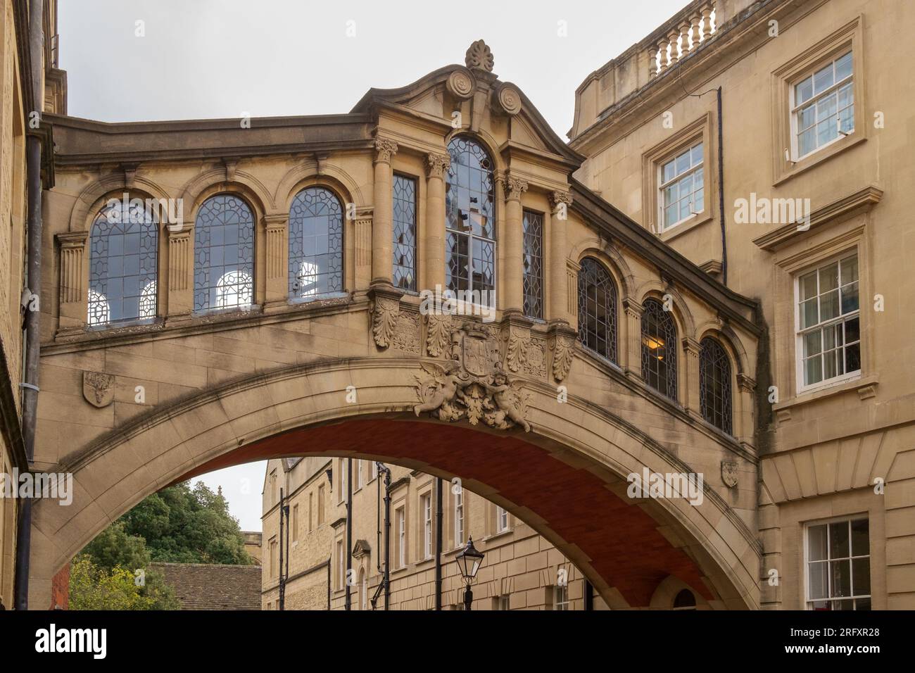 Oxford, United Kingdom- November 12th 2022: Hertford Bridge, also known as The Bridge of Sighs due to its resemblance to the Bridge  in Venice. Stock Photo