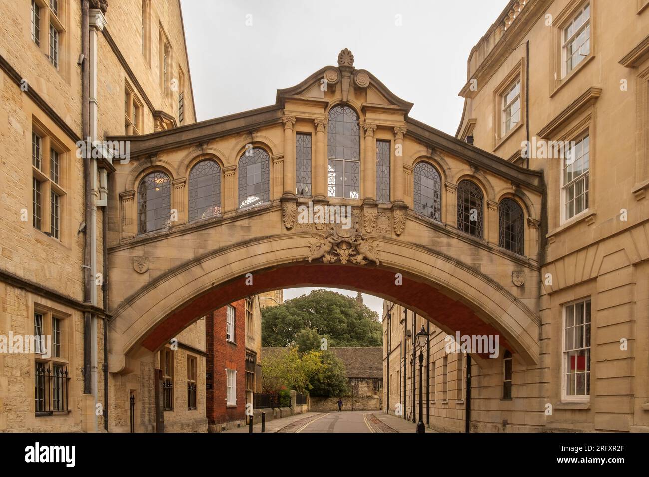 Oxford, United Kingdom- November 12th 2022: Hertford Bridge, also known as The Bridge of Sighs due to its resemblance to the Bridge  in Venice. Stock Photo