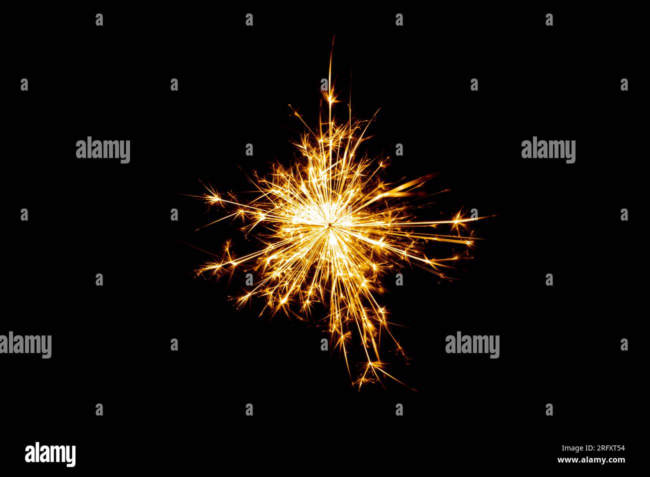 Fireworks, sparks, isolates on black background Stock Photo - Alamy