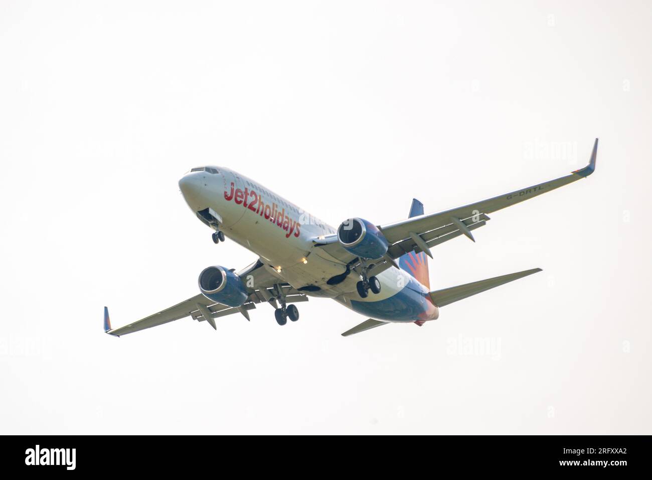 Donington Park Leicestershire UK, 29 May 2023:Jet 2 Holidays Boeing 737-800  aircraft on approach to East Midlands Airport, Leicestershire, United King  Stock Photo - Alamy