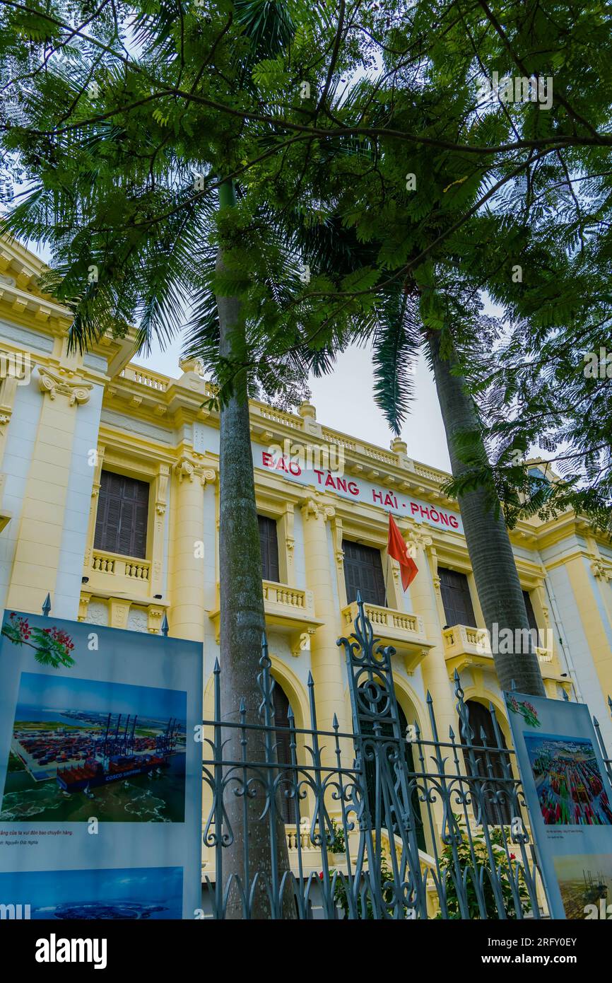 Cat Bi airport outside view in Hai Phong city, Viet Nam. July 26th 2023