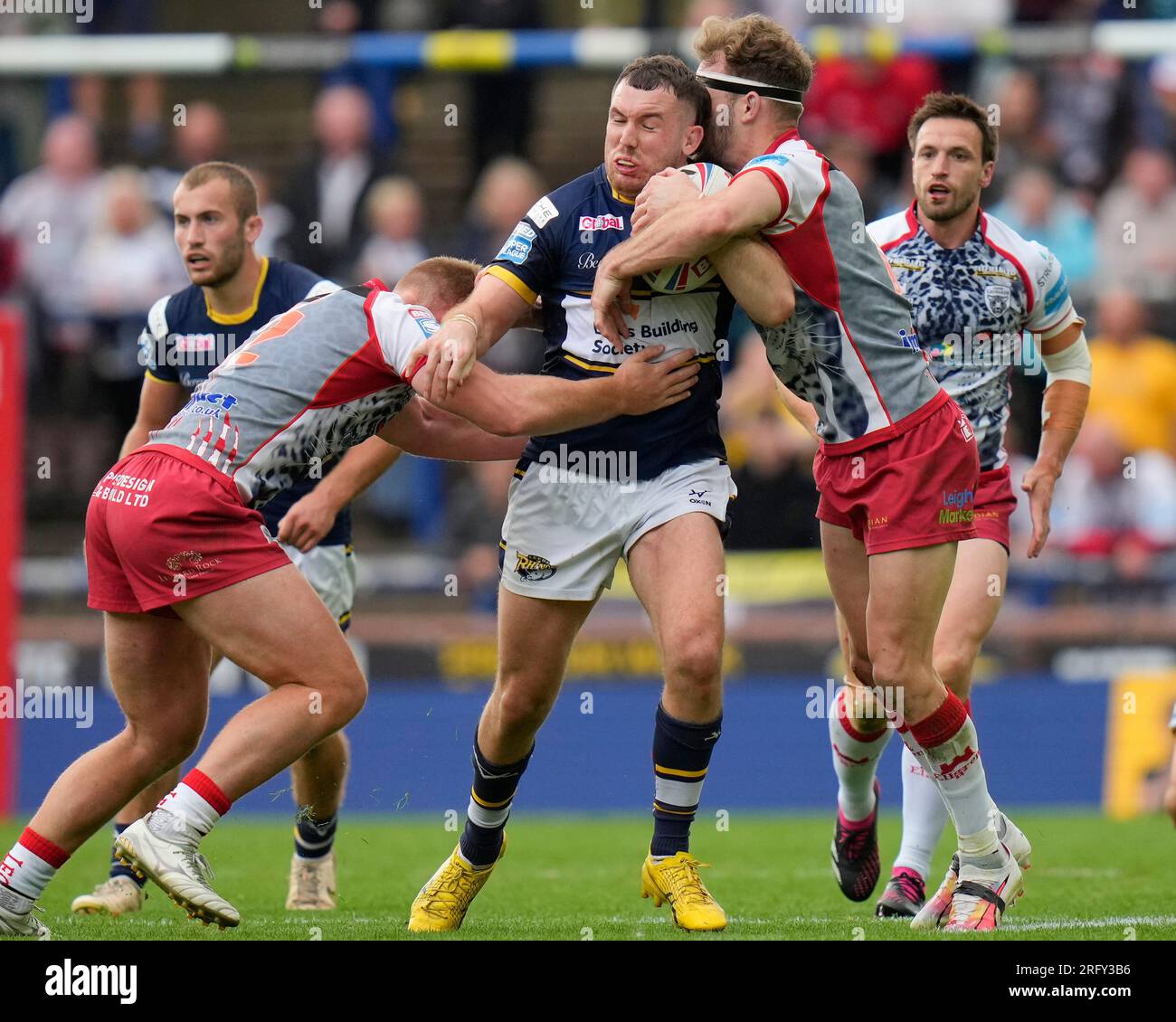 Cameron Smith 13 Of Leeds Rhinos Runs At Jack Hughes 12 Of Leigh cameron-smith-13-of-leeds-rhinos-runs-at-jack-hughes-12-of-leigh