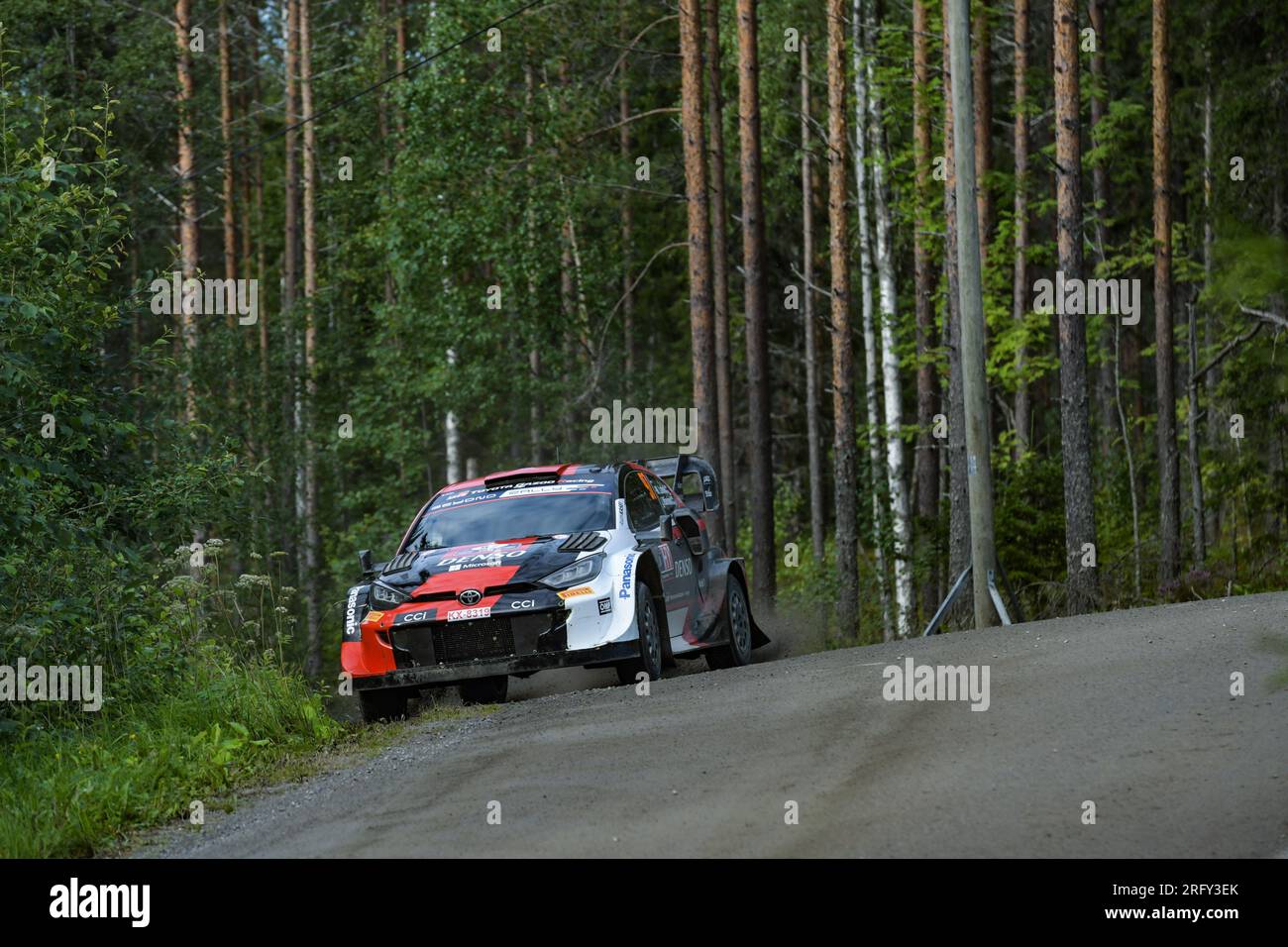 28 Jari HUTTUNEN (FIN), Antti LINNAKETO (FIN), SKODA FABIA, RC2, Rally2,  action during the Rally Finland 2023, 9th round of the 2023 WRC World Rally  Car Championship, from August 3 to 6