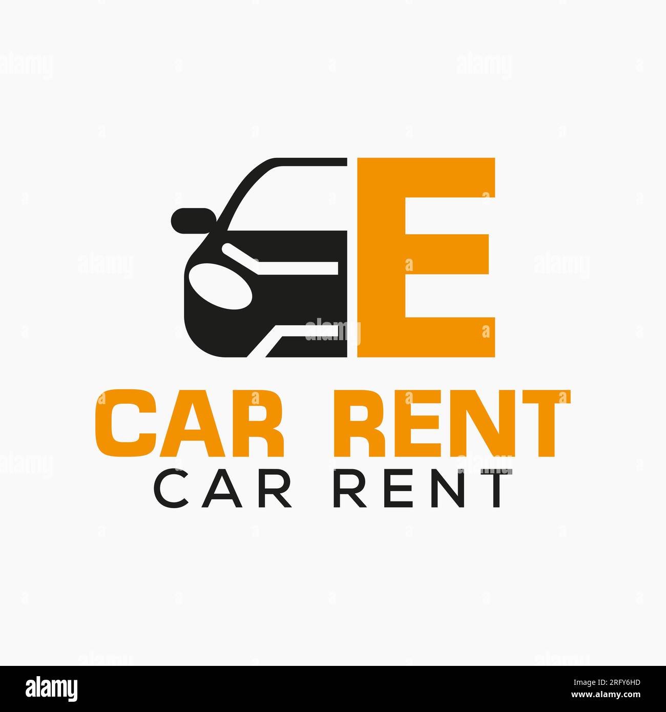 Letter E Rent Car Logo Design Template. Automotive Car Logo Symbol