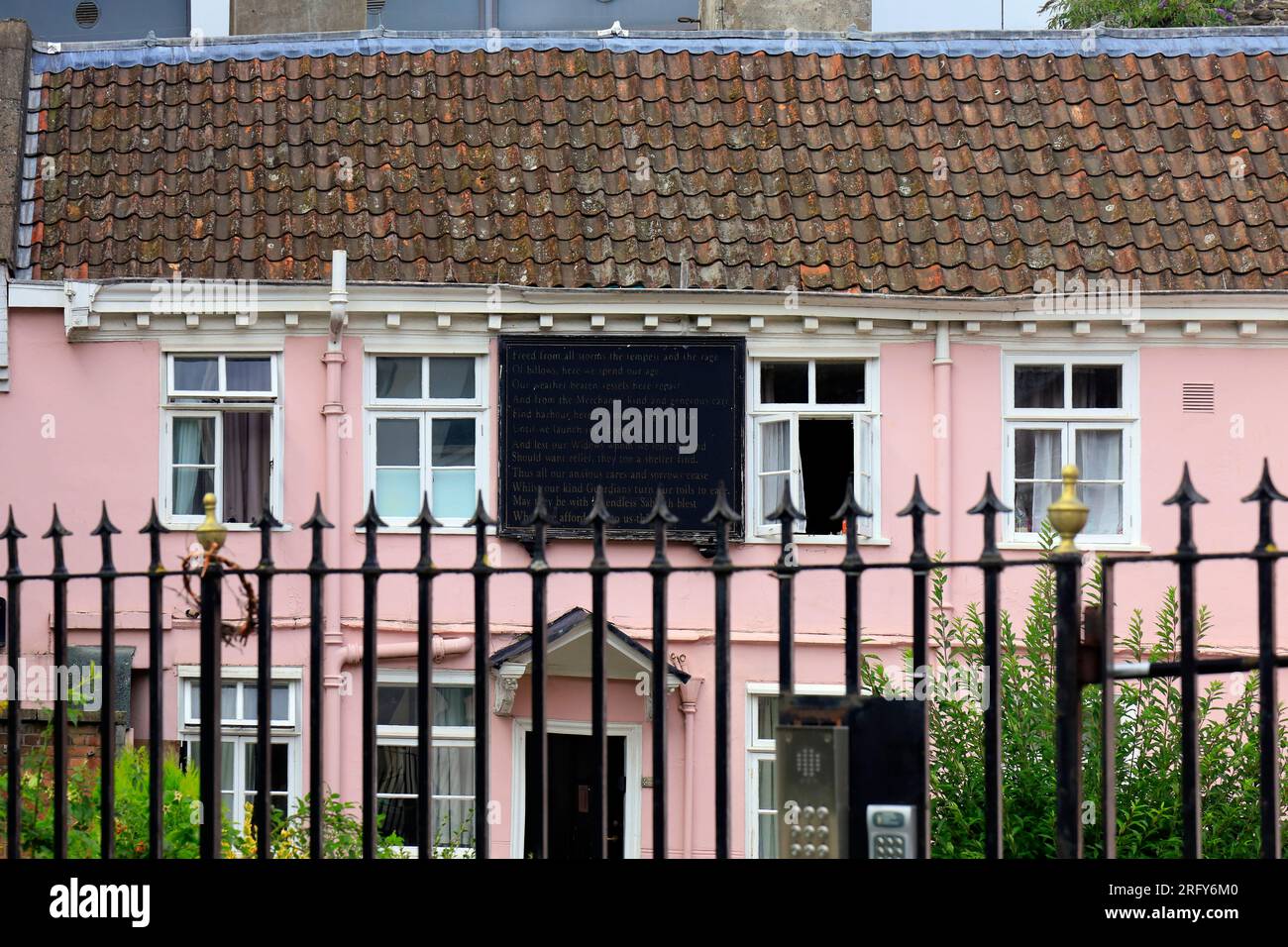 Sign,signage, The Merchants' Alms House for merchant seamen, Bristol ...