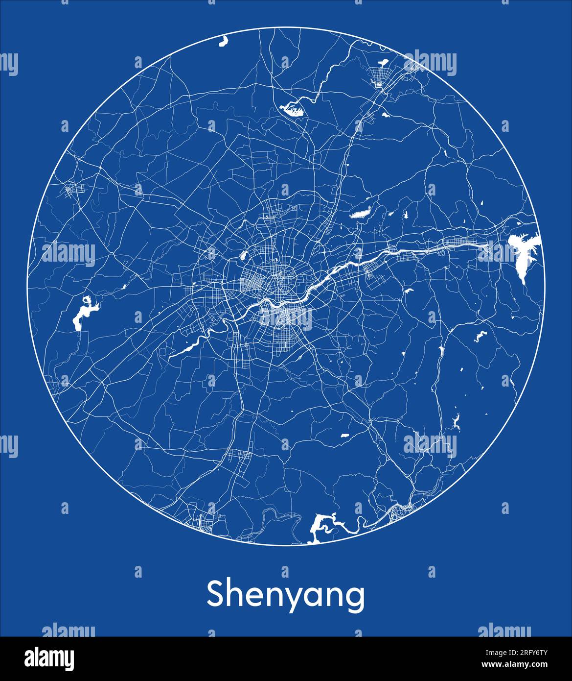 Shenyang map Stock Vector Images Alamy