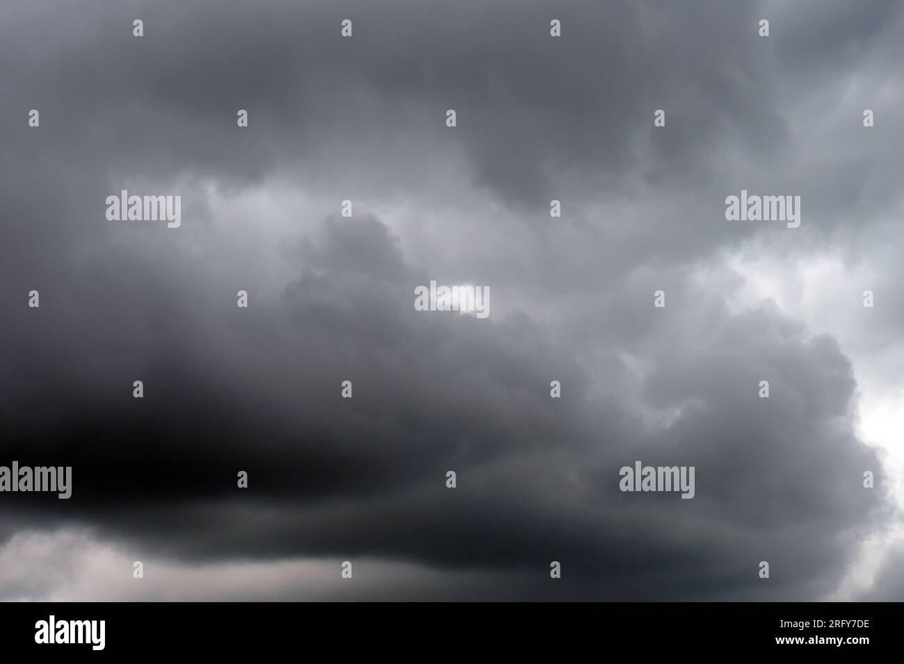 Dramatic stormy sky. Dark thunder storm clouds Stock Photo