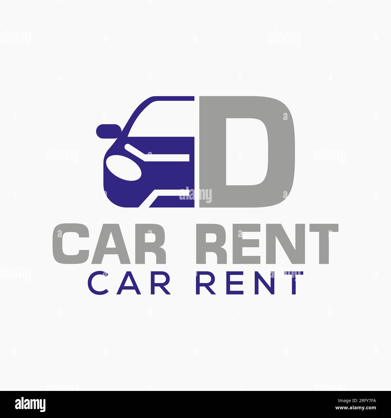 Letter D Rent Car Logo Design Template. Automotive Car Logo Symbol