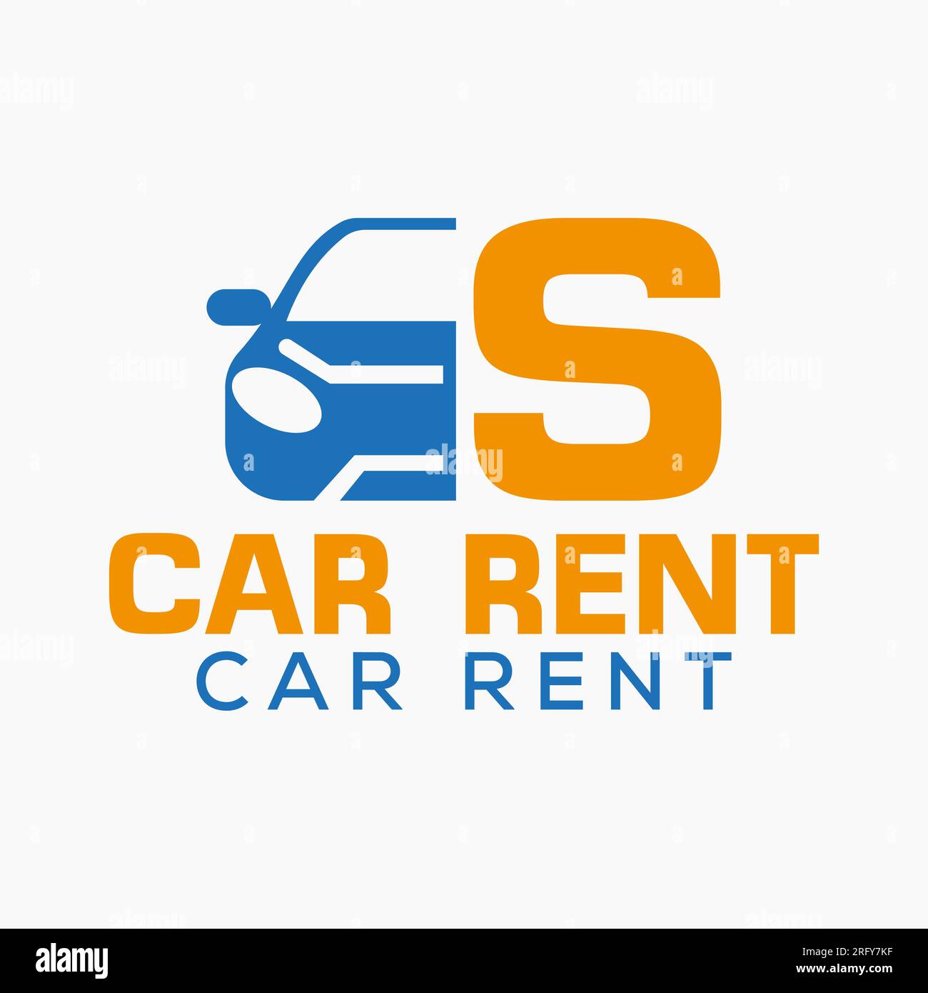 Letter S Rent Car Logo Design Template. Automotive Car Logo Symbol