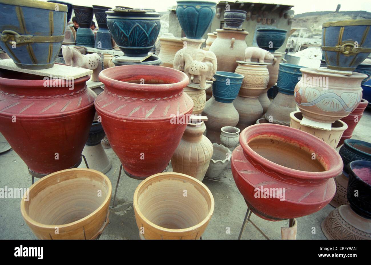 pots in a Pottery Factory in the Old Town of Cairo the Capital of Egypt ...