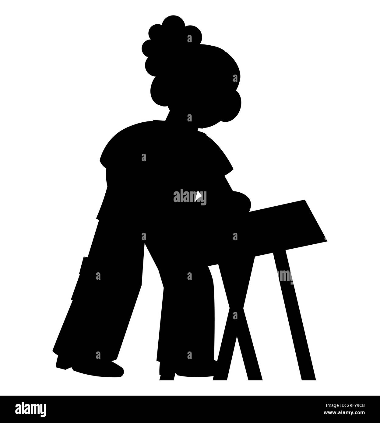 woman-polishing-furniture-stock-vector-images-alamy
