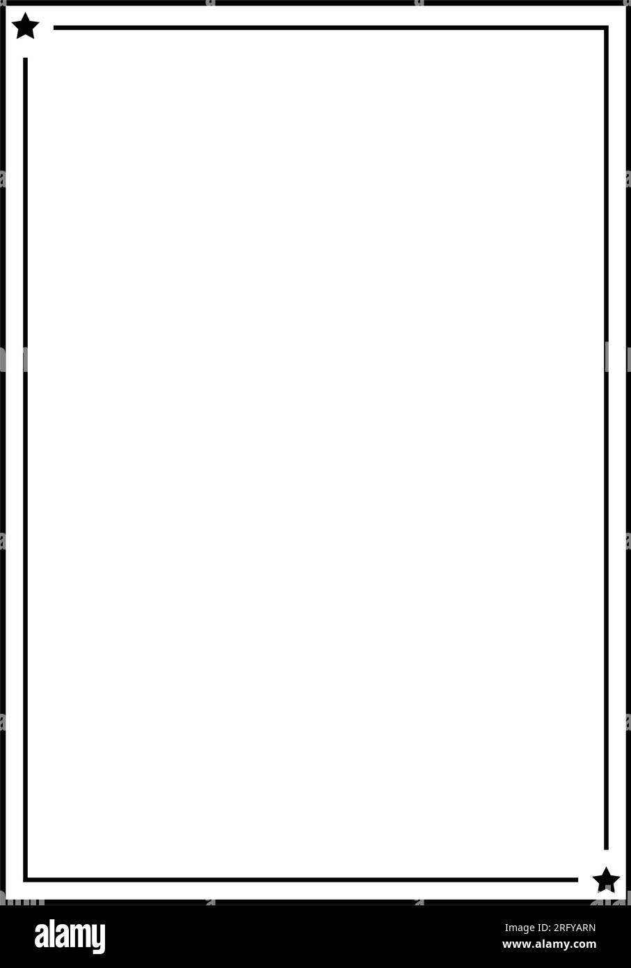 Frame border vertical abstract outline shape icon for decorative ...