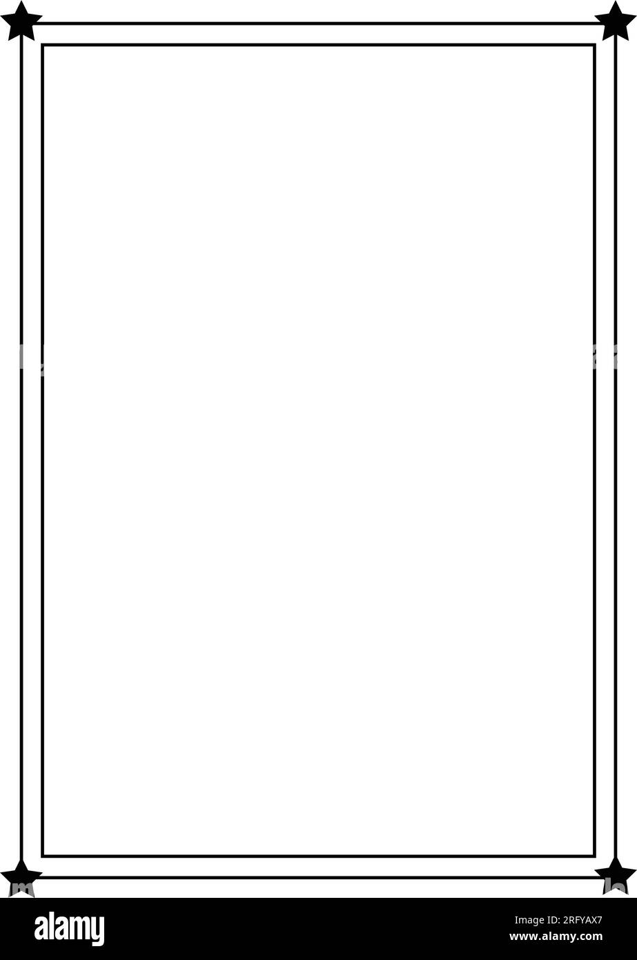 Frame border vertical abstract outline shape icon for decorative
