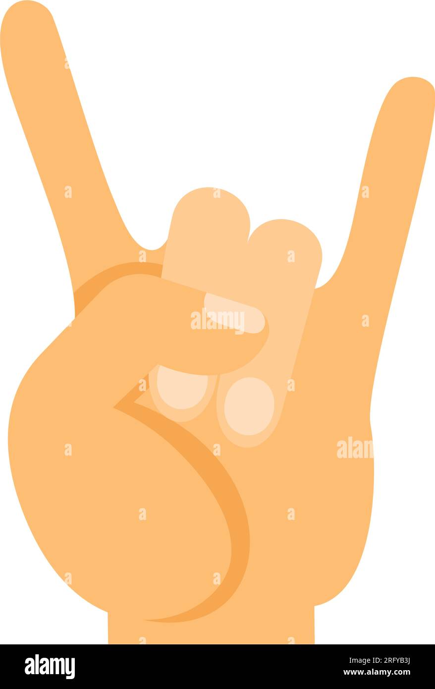 Rock and roll gesture vector icon Stock Vector