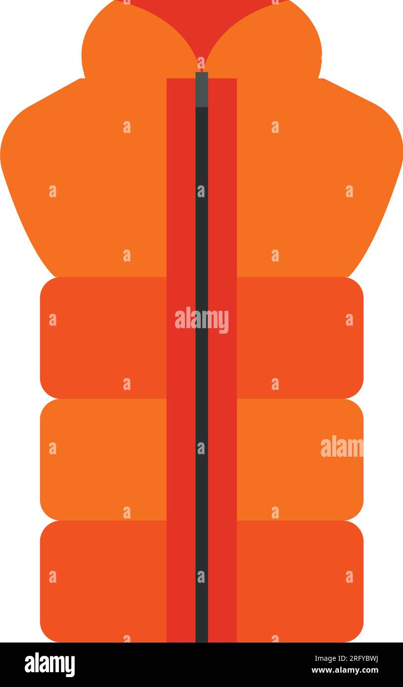 Orange waistcoat with zipper icon Stock Vector Image & Art - Alamy