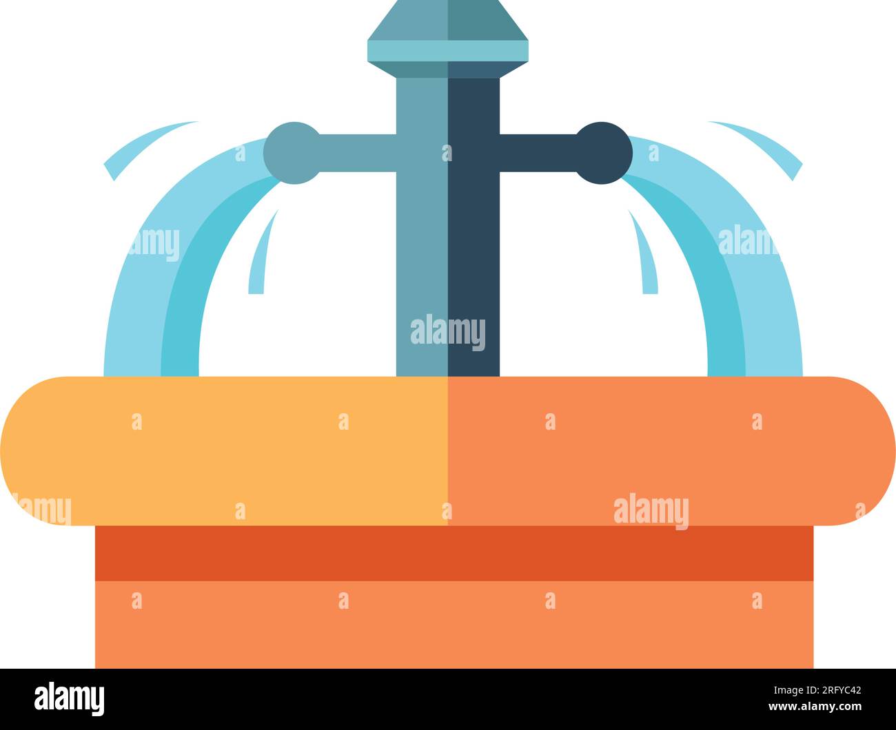 Healing mineral spring water Stock Vector Images - Alamy