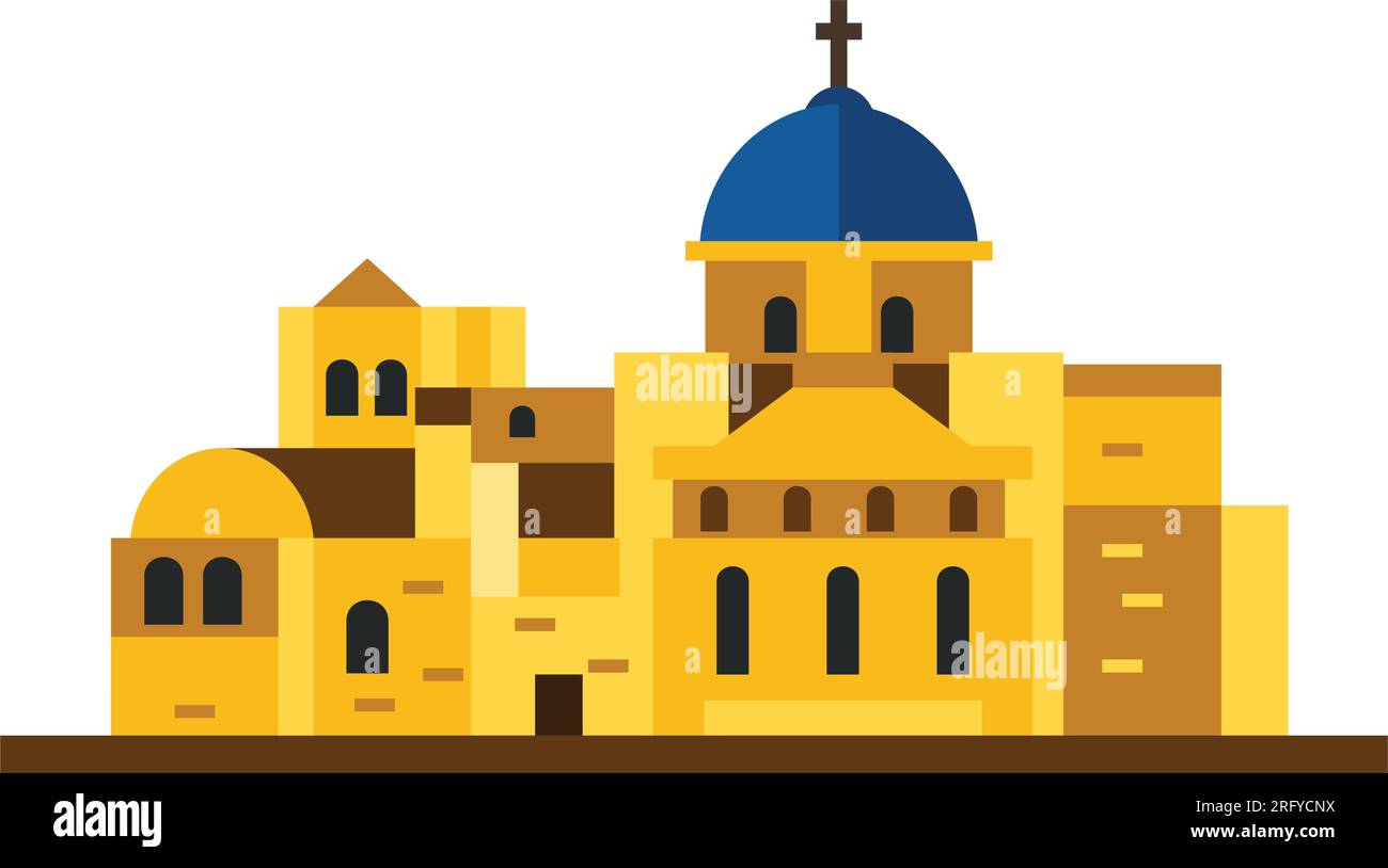 Church of the Holy Sepulchre icon Stock Vector